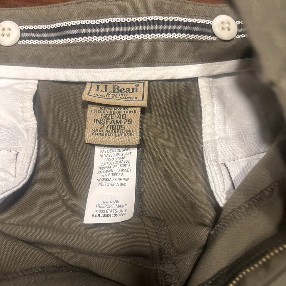 L.L. bean Field Hunting Pants 40x29 Army Green - Image 3 of 3