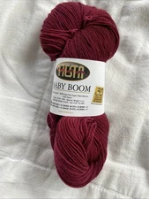 Fiesta Baby Boom - 1 hank - #49 Moulin Rouge - Machine Wash - Merino/Nylon