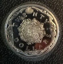 BVI TREASURE COINS OF THE CARIBBEAN--STERING SILVER--SANTIAGO GOLD CROSS  $20