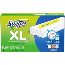 SWIFFER SWEEPER X-LARGE Disposable Sweeping Cloths, 16-Count Boxes (PACK OF 6)