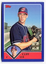 2003 Topps #304 Cliff Lee RC Rookie Card Cleveland Indians. rookie card picture