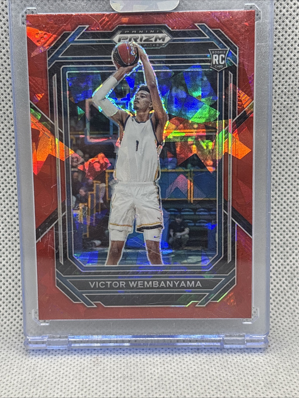 2023-24 Panini Prizm Draft Picks - Red Ice Prizm #2 Victor Wembanyama (RC)