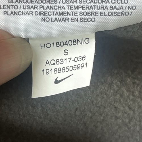 Nike Dri Fit Hoodie Mens Small Gray LeBron James Logo Pullover Sweatshirt - Picture 8 of 8