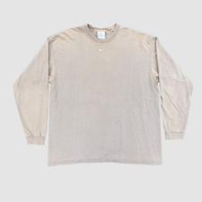Nike Vintage Made in USA Center Swoosh Long Sleeve Tan/Brown, XL