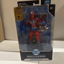 DC McFarlane Multiverse JSA Commander Steel Gold Label Figure NEW Fast Ship.