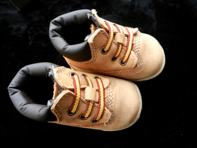 Timberland ,Unisex ,für Baby oder Puppen Leder Größe 11cmlang, Neu OVP