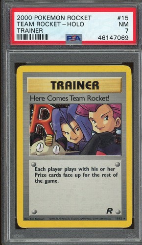 Here Comes Team Rocket! (Unlimited) graded PSA 7 for sale on eBay
