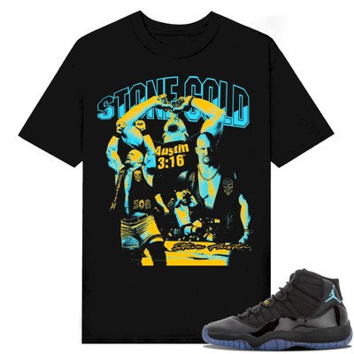 Stone Cold Austin 3:16 Shirt To Match JD 11 Gamma Blue Sneakers Sneaker Tee