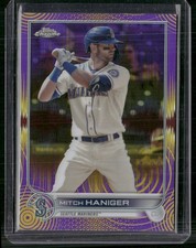 2022 Topps Chrome #92 Mitch Haniger Purple/Yellow Sonic Pulse Refractor/299