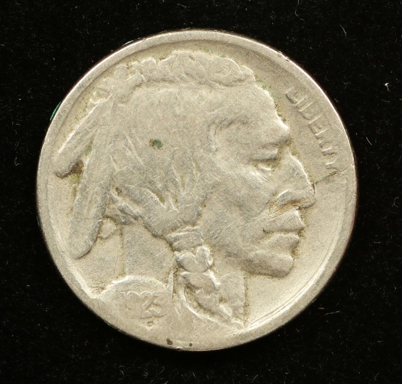 1923-S Buffalo Nickel 5C Fine RAW (#SLC00378)