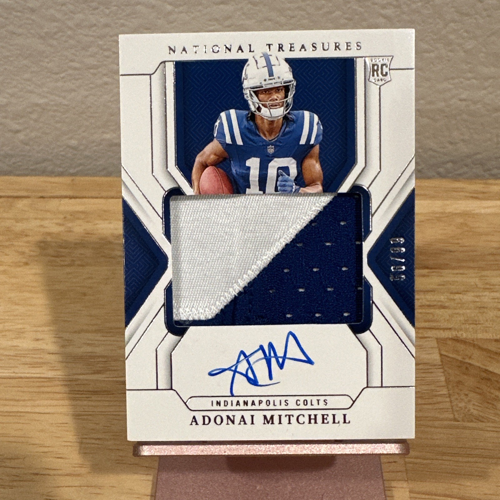 2024 Panini National Treasures - Rookie Patch Auto Adonai Mitchell #163 /99