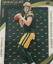2024 Panini Immaculate Michael Pratt RC #d /99 Clearly Immaculate Jerseys Insert