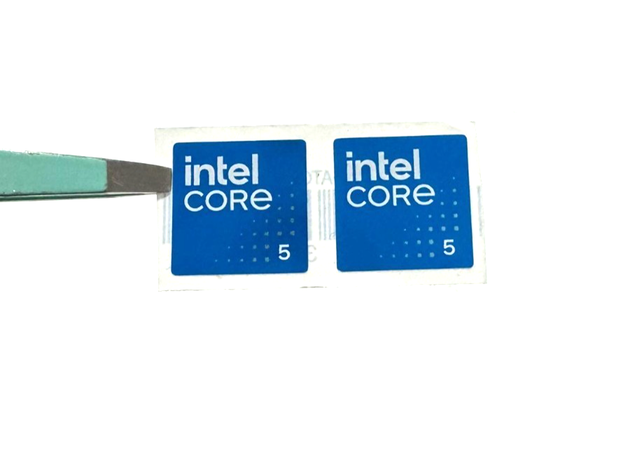 2x Intel Core 5 Desktop / Laptop Sticker Label Decal 18mm x 18mm | eBay