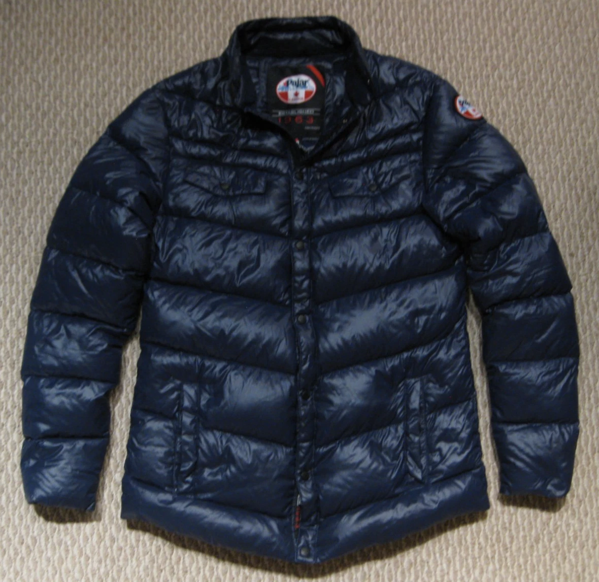 "PAJAR" Canada Men's (Size M) Blue Down Light Weight Packable Puffer Jacket EUC