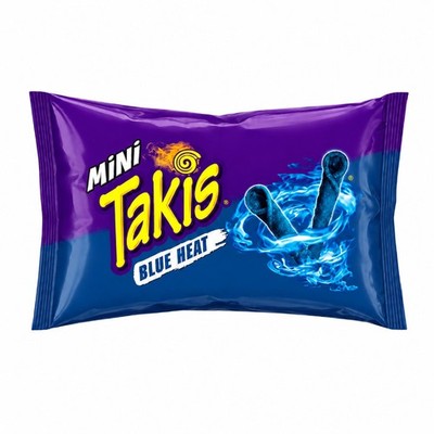 13x Takis Mini Blue Heat Tortilla Chips Spicy Intense Crunchy Snack Lot 1.23oz