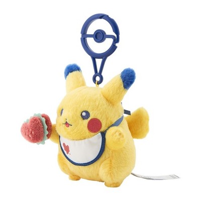 Pokemon Center Original Pikachu Diner Plush Keychain Hamburger