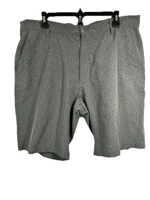 FootJoy FJ Men s 38 Golf Shorts Gray Tonal Box Micro Print Performance Stretch