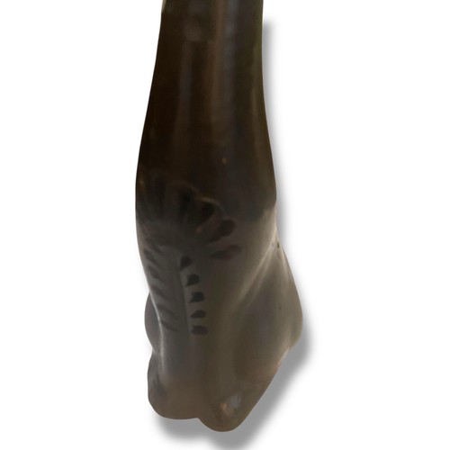 Vintage MCM Very Tall Long Neck Cat Color Black Mexico - Picture 5 of 9