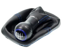 Schaltsack Schaltmanschette Naht Blau Schaltknauf 5 Gang VW Golf 4 IV Bora 12Mm
