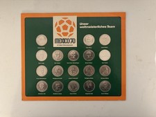 Shell &bdquo;Mexico 70&ldquo;&ndash;originales Fu&szlig;ball-Sammlerset von 1970 Weltmeisterschaft