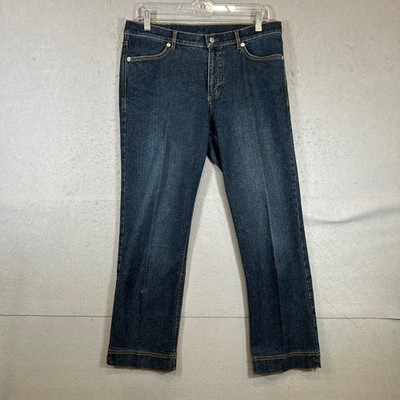 Bogner Jeans Women Size 8 Dark Wash Straight Leg Stretch Denim 76934