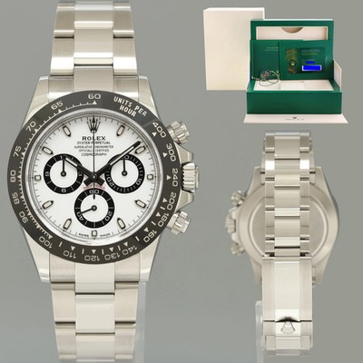 2023 NEW PAPERS Rolex Daytona 116500LN White Ceramic Panda 40mm Watch Box