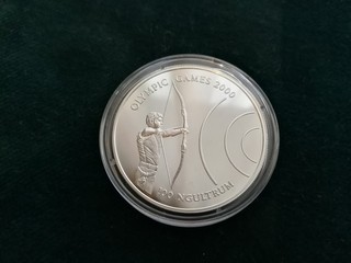 100 Ngultrum 1998 Summer Olympics Bogenschütze Silber 20 Gramm