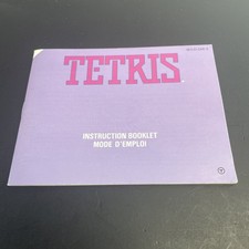 Tetris For The NES - Nintendo Instruction Manual / Booklet Only