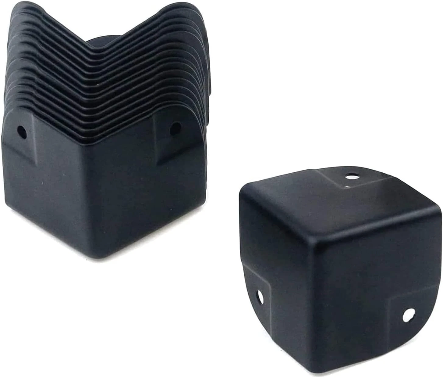 1.57" Black Corner Protector 16Pcs Metal Cabinets Speaker Corners Protector for
