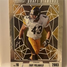 Panini Absolute Football Draft Diamonds Troy Polamalu DD-TPU Steelers 2024