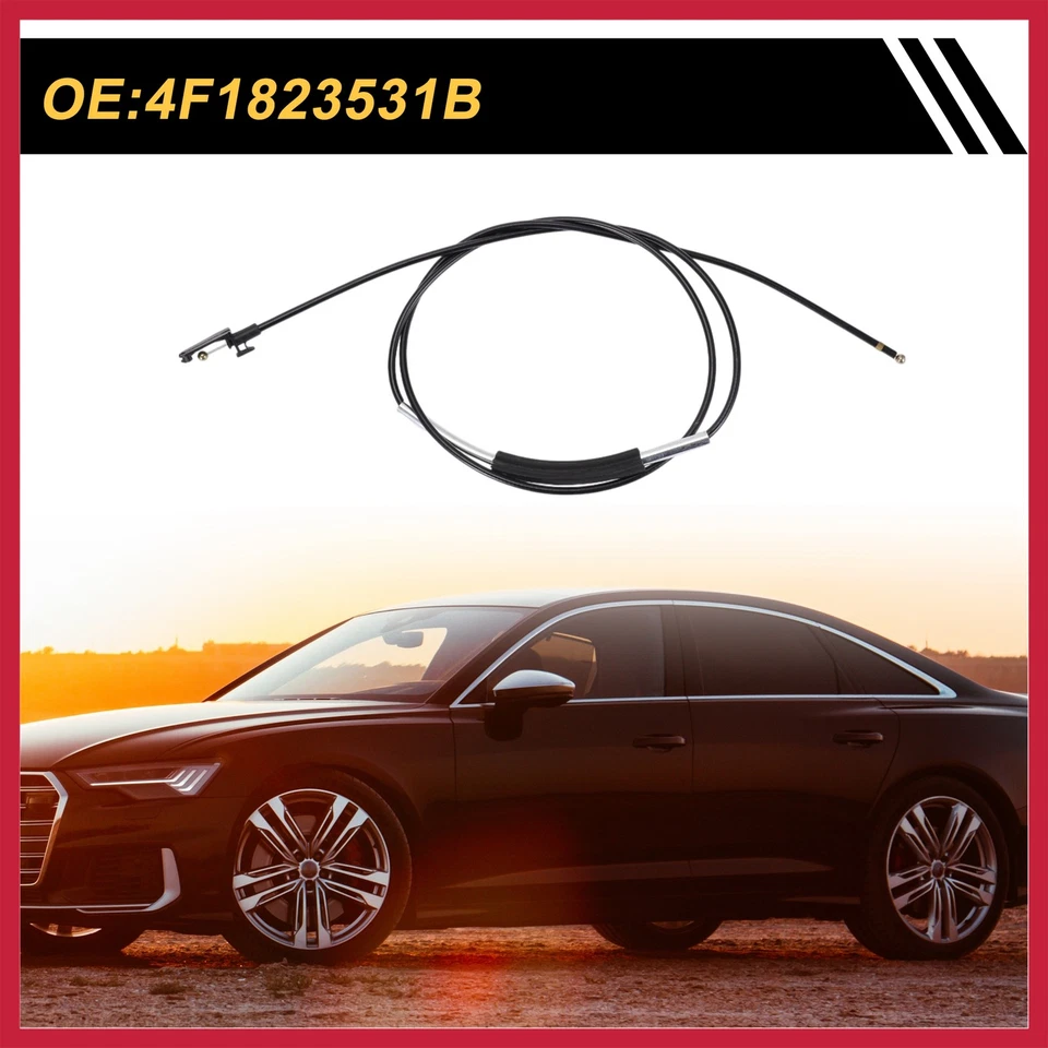 Hood Release Cables No.4F1823531B Hood Latch Cables for Audi A6/A6 Quattro 08-11 — 第 3/4 张图片