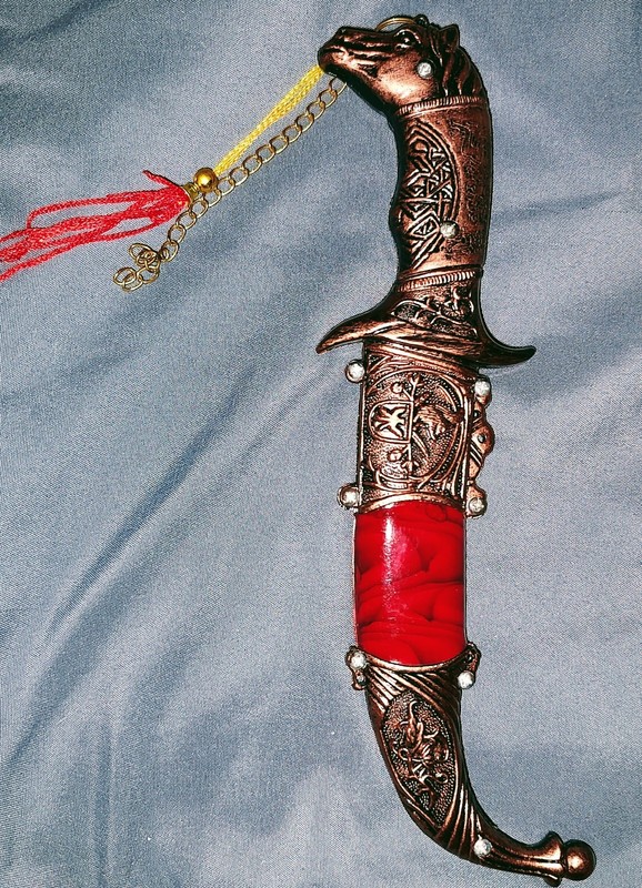MinTai Stainless Steel Original Mongolian Horse Head Collectible Knife 