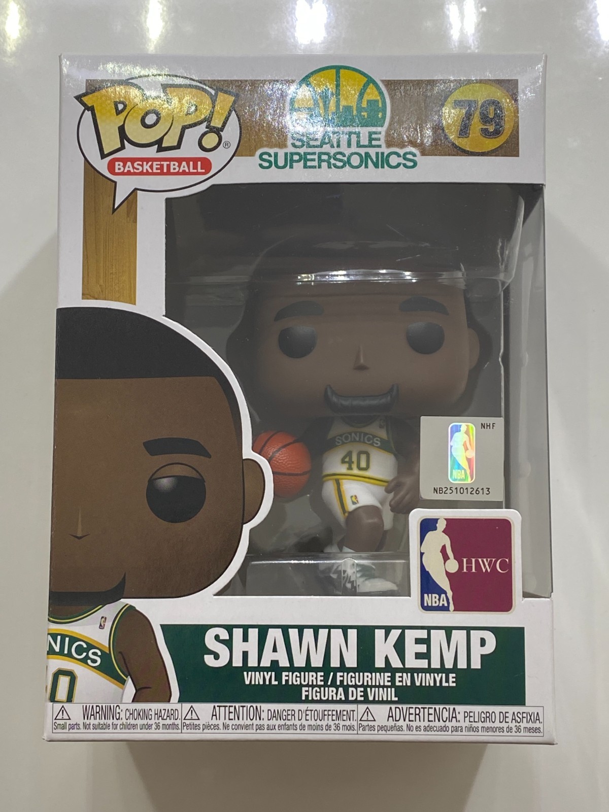 Funko Pop! Vinyl Basketball Figure #79 Shawn Kemp Nba Seattle Supersonics Hwc
