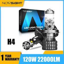 2X H4 LED Scheinwerfer 1:1 Lam Halogen Super Bright 22000LM 6500K Mit Zulassung