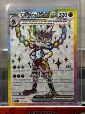 Pokémon TCG Stellar Crown Holo Ultra Rare Cinderace EX 157/142SV07