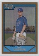 2007 Bowman Chrome Prospects Gold Refractor 22/50 Spike Lundberg #BC81 1j6