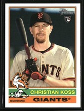 2025 Topps Heritage Christian Koss Rookie #538 RC San Francisco Giants