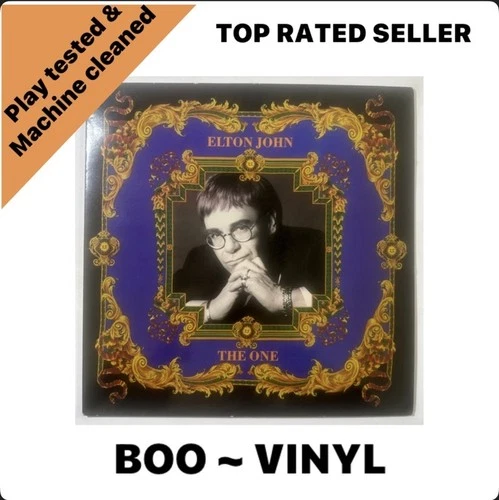Elton John One LP vinyl UK Record 1992 with inner  VG+ / VG+