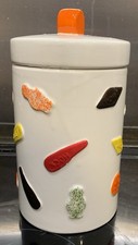 Nowoczesny ceramiczny słoik na słodkie / herbatniki / do przechowywania