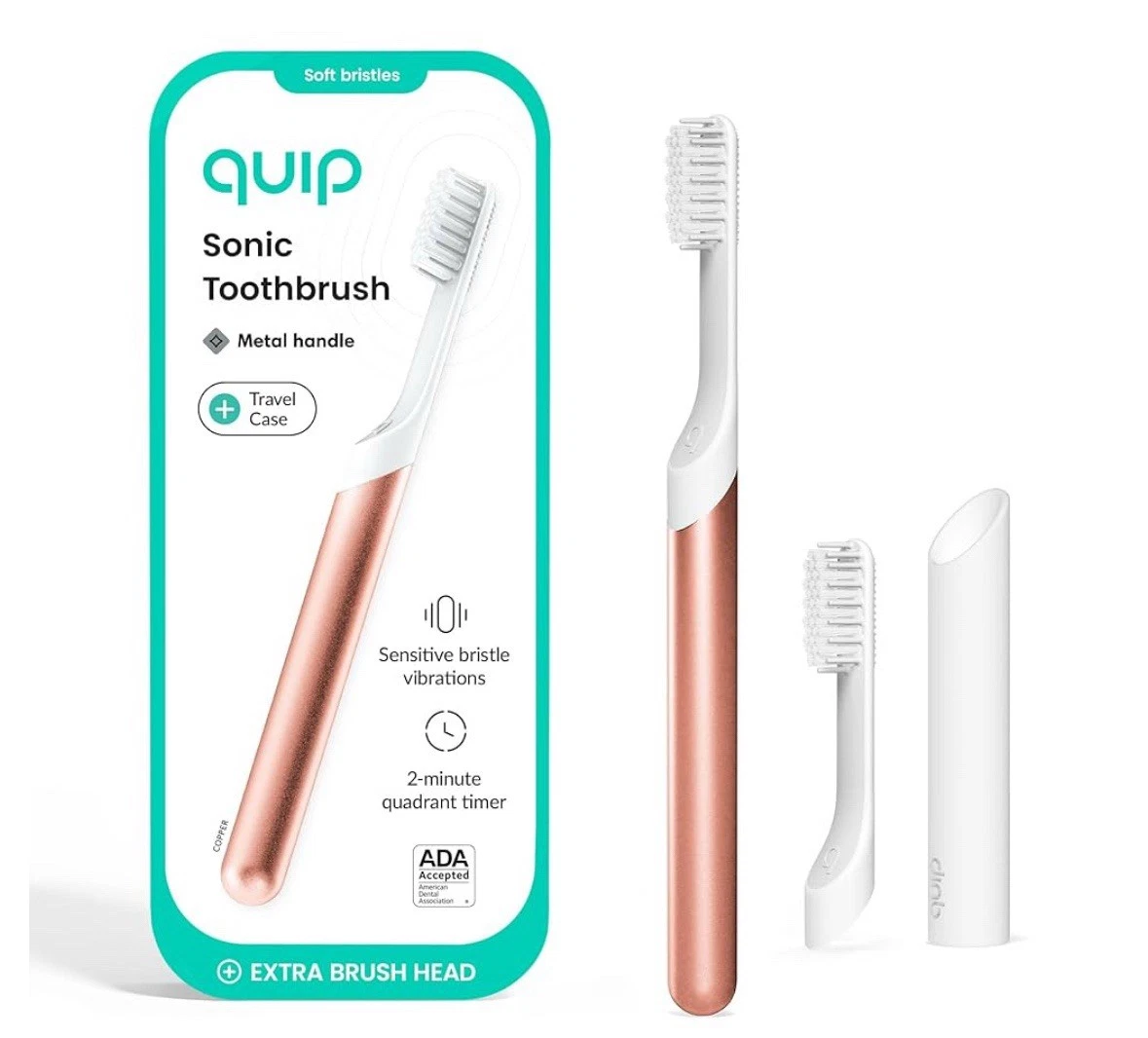Quip Metal Sonic Electric Toothbrush - Thumbnail 2