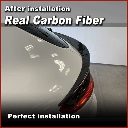 REAL Carbon Rear Spoiler Trunk Boot Wing Lip Fit For Porsche Macan 95B 2014-2018 - Picture 5 of 12
