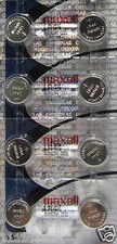 LR44 A76 Alkaline Battery 8 Batteries Manufactured By Maxell 1.5V