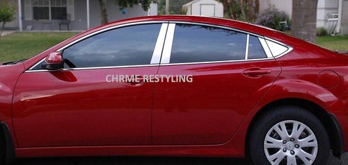 CHROME PILLAR POST COVERS FOR MAZDA 6 2009-2013 (10 PIECES) - Picture 2 of 3