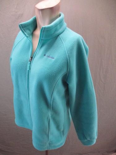 Columbia Size XL (18/20) Girls Full Zip Stand Collar Fleece Athletic Jacket 954 - Picture 3 of 9