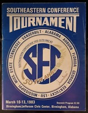 1983 SEC conference Basketball Tournament Program