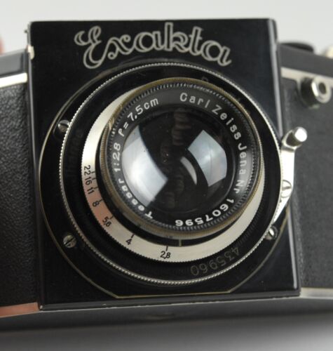 Nice Ihagee Exakta B 127 SLR w/ Zeiss 7.5cm Tessar Lens - Picture 2 of 5