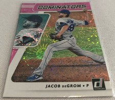 2021 Donruss Baseball Jacob deGrom New York Mets Dominators Pink Fireworks #DOM2