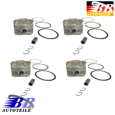 4x Oversize +0.25 Piston Set for Peugeot Citroen 308 207 CC C3 C4 3008 1.6 VTI
