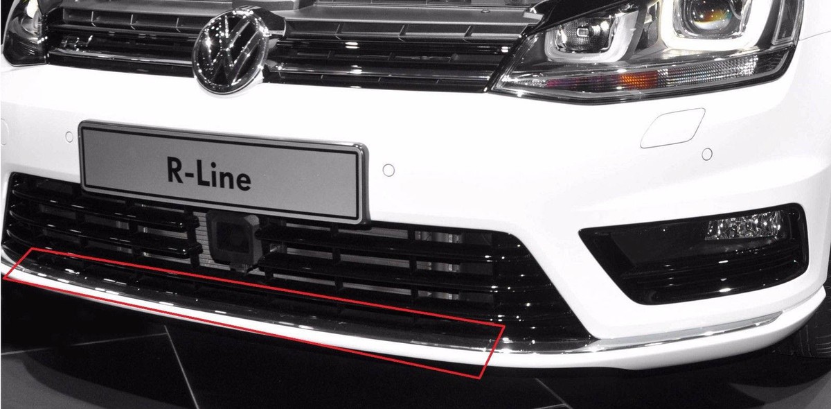 VW Golf Mk7 R-Line 13-17 Chrome Lower Center Grill Trim 5G0853765