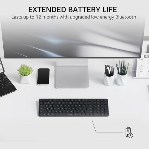 ⌨️ Rapoo E9310M Wireless Keyboard - Multi-Device Bluetooth & USB Dongle ⌨️ - Bild 9 von 14